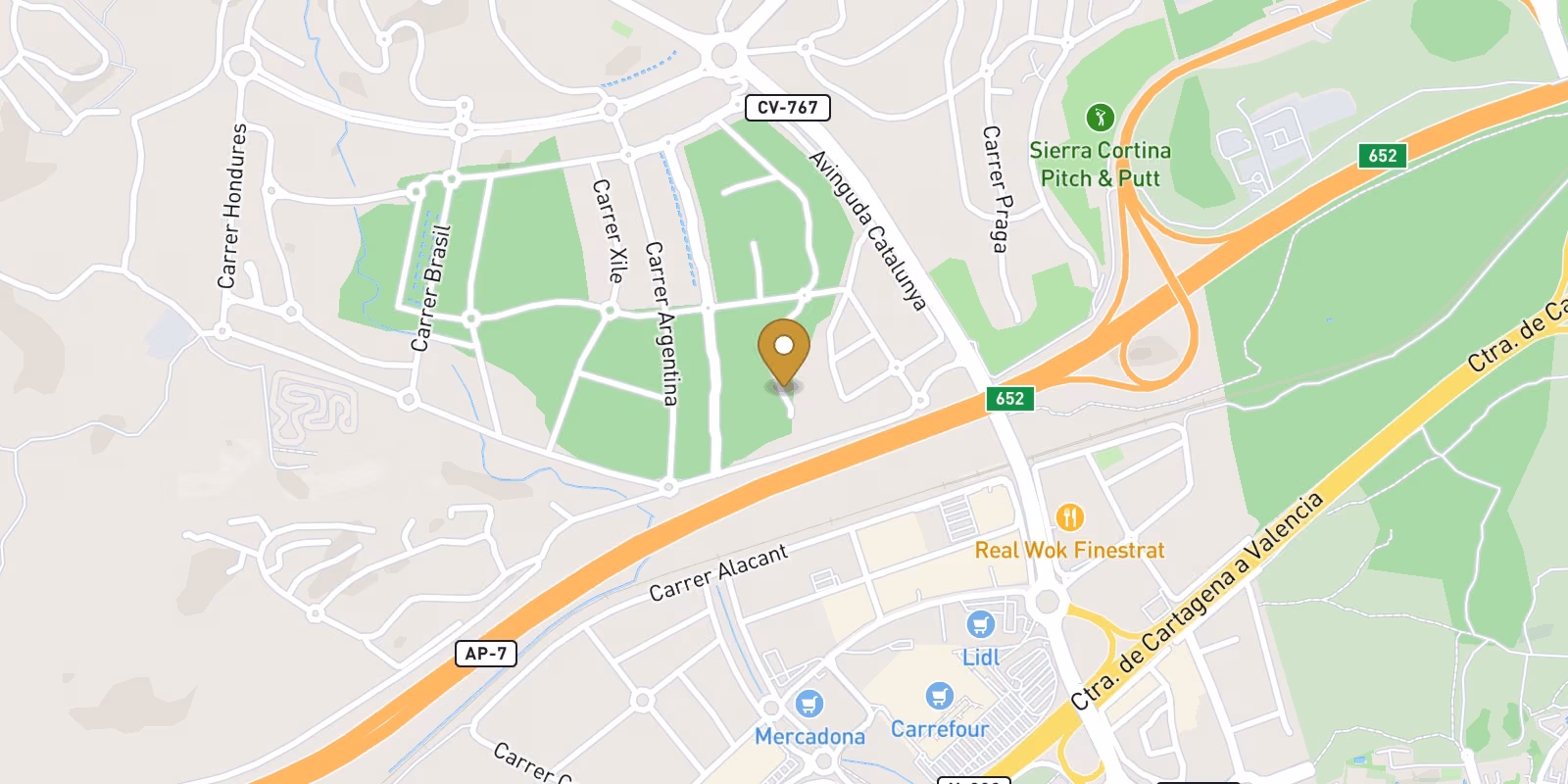 Mapa — Apartamentos compactos con vistas al mar en Balcón de Finestrat