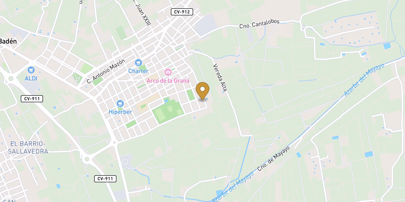 Mapa — Adosado en Pueblo, Rafal