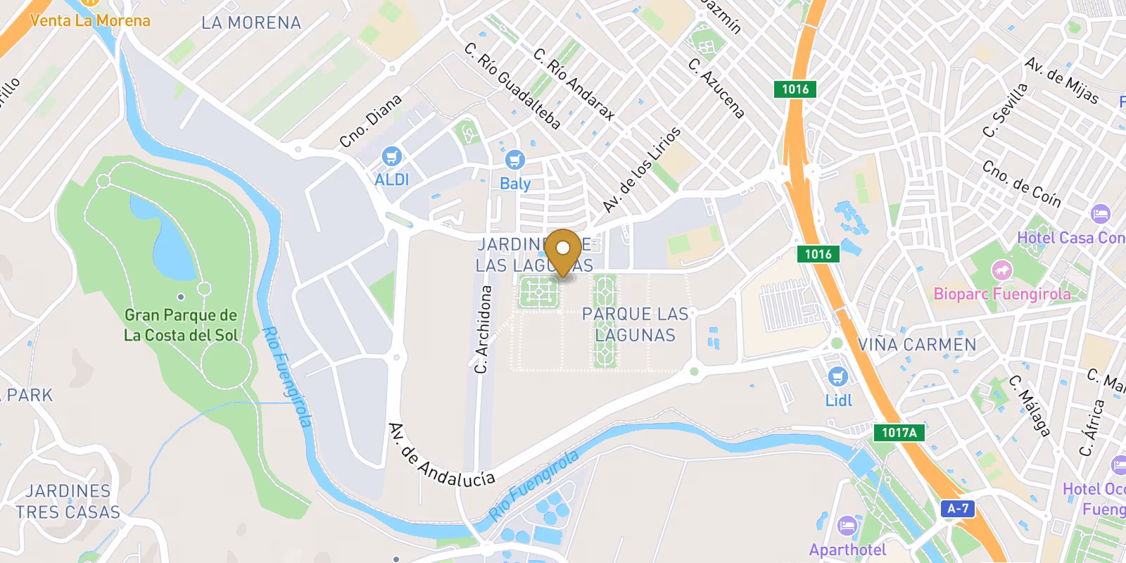 Mapa — Modernos apartamentos de un dormitorio en Mijas Costa