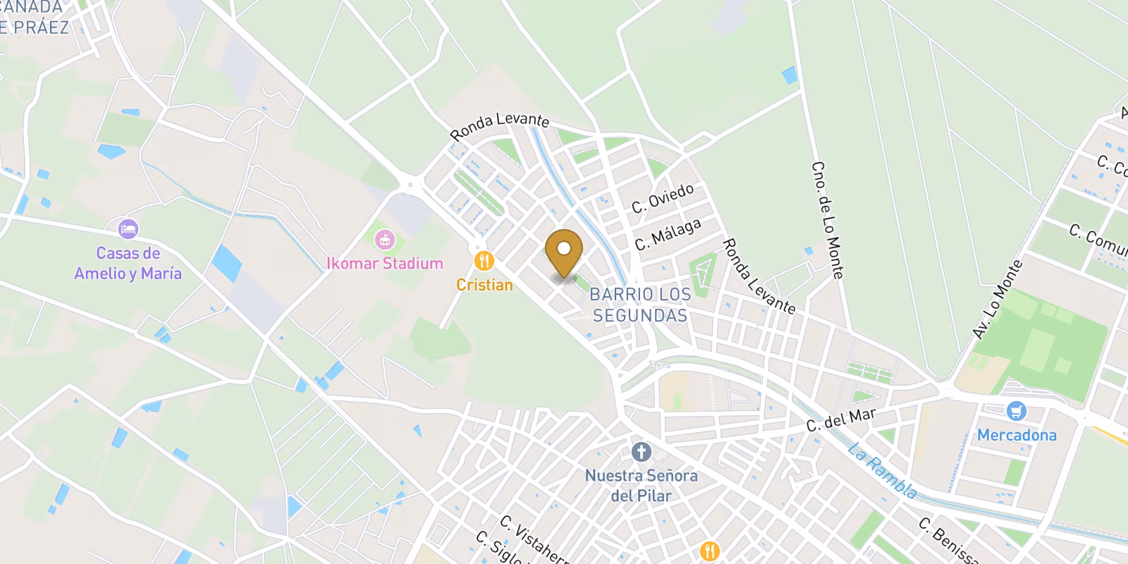 Mapa — Adosado en Barrio los Segundas, Pilar de La Horadada