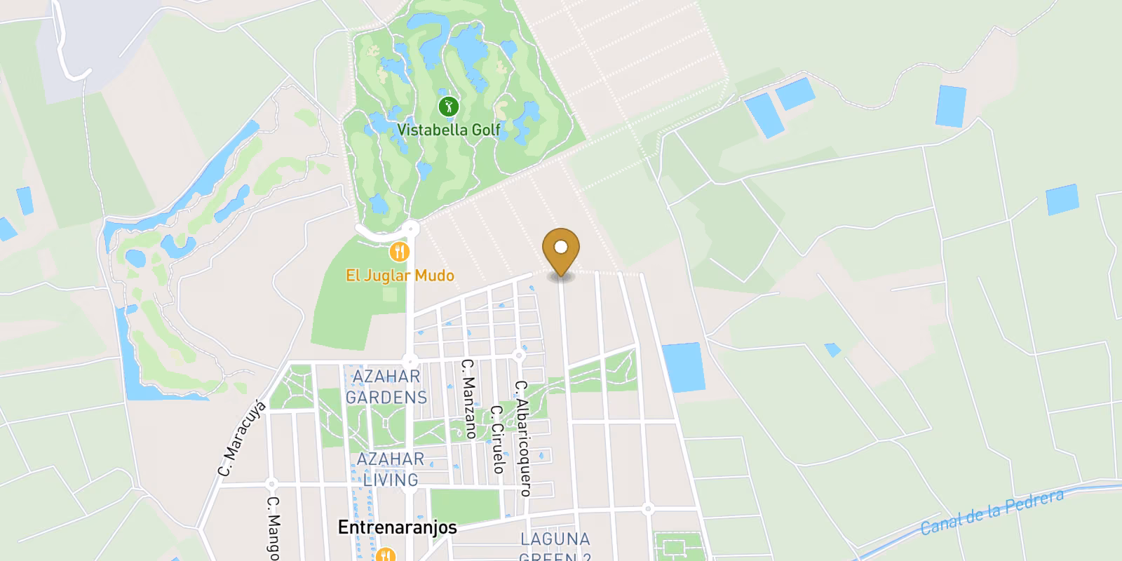 Mapa — Pareados en Vistabella Golf, Orihuela