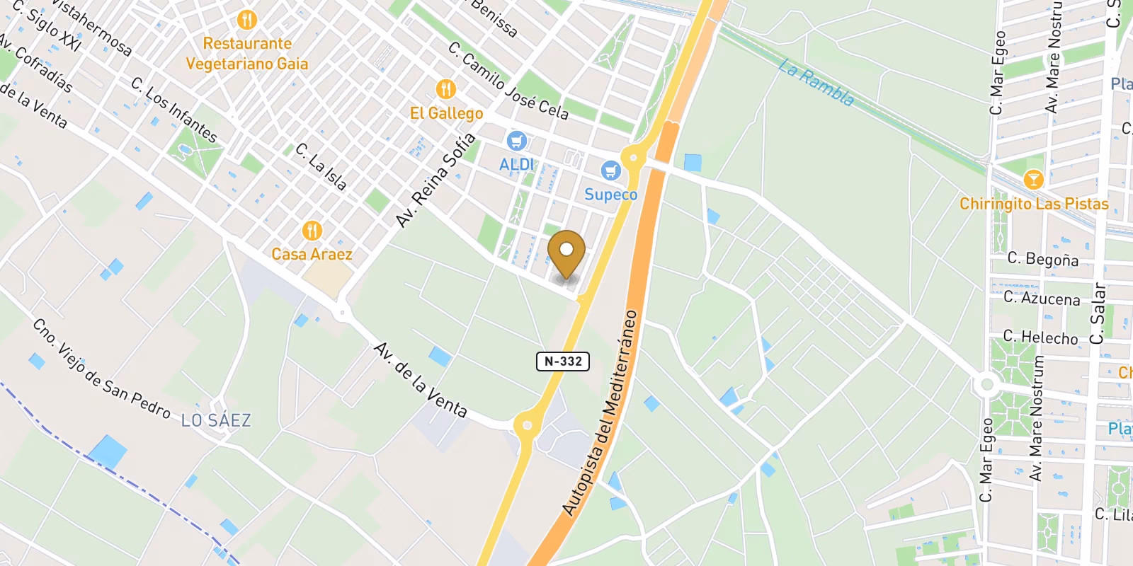 Mapa — Adosado y pareado en Parque Andrómeda, Pilar de La Horadada