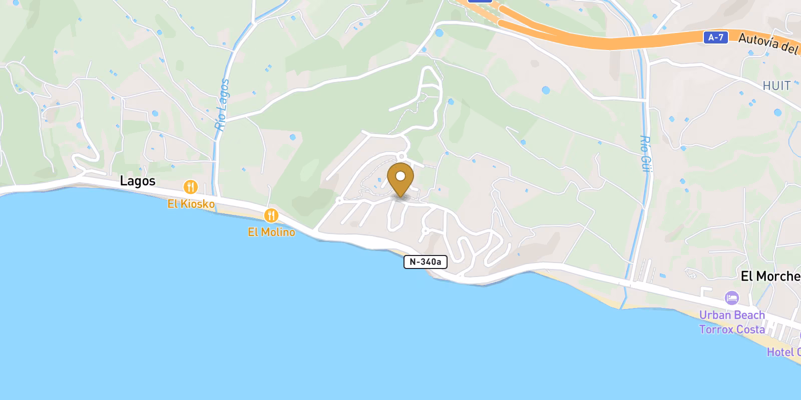 Mapa — Viviendas Nuevas con Vistas al Mar en Castillo de Lagos, Costa del Sol Oriental
