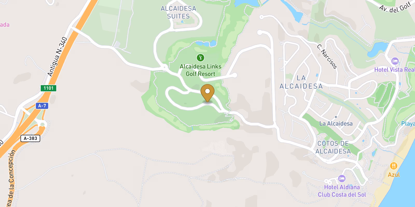 Mapa — Áticos en La Alcaidesa, San Roque