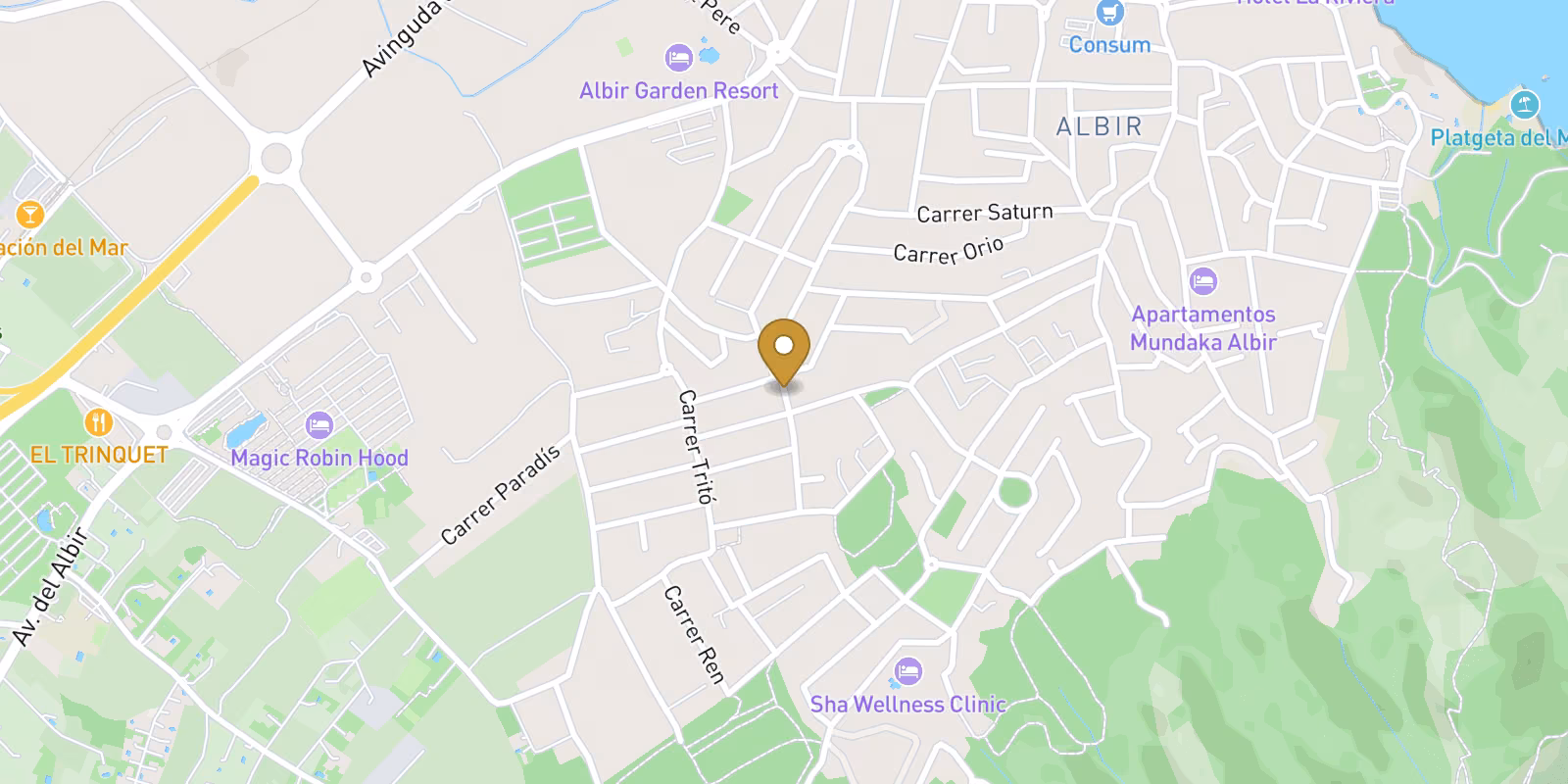 Mapa — Villa en El Albir, Alfas del Pi