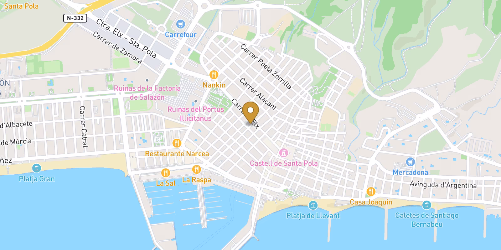 Mapa — Vivienda en Pueblo, Santa Pola