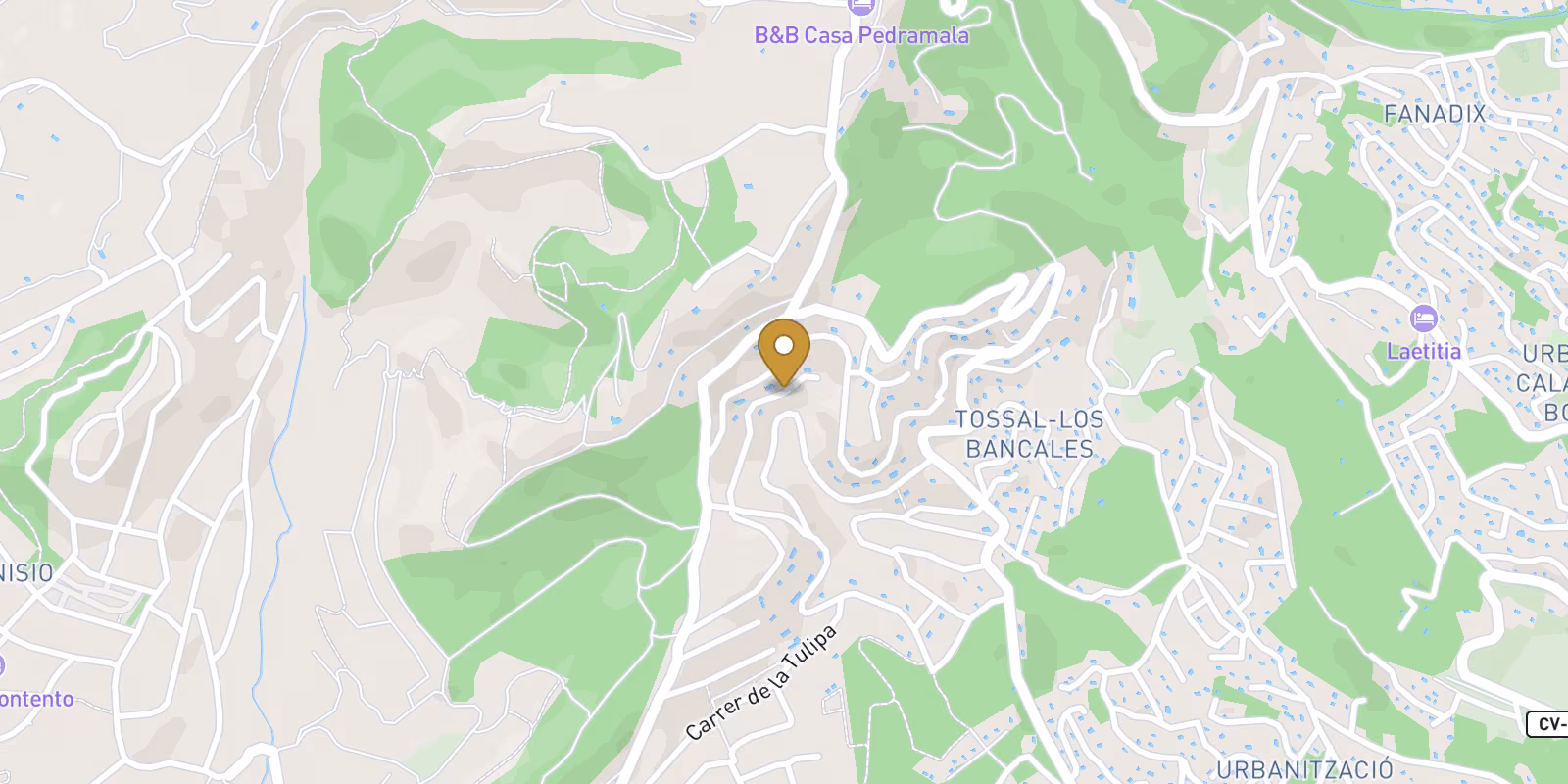 Mapa — Villas en Racó del Galeno, Benissa