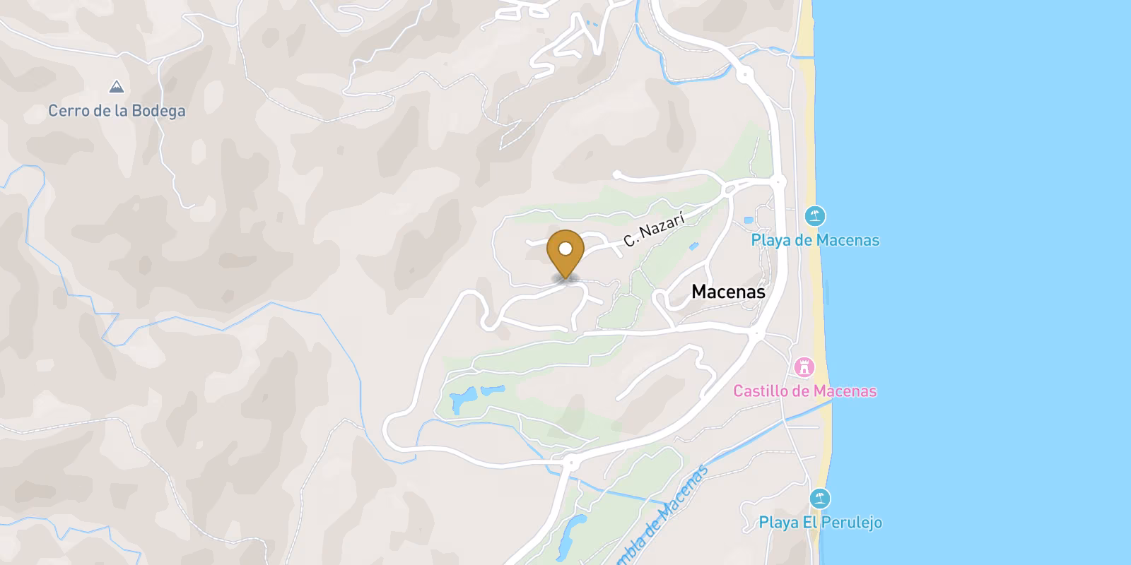 Mapa — Villas sostenibles de estilo mediterráneo en venta en Macenas, Almería