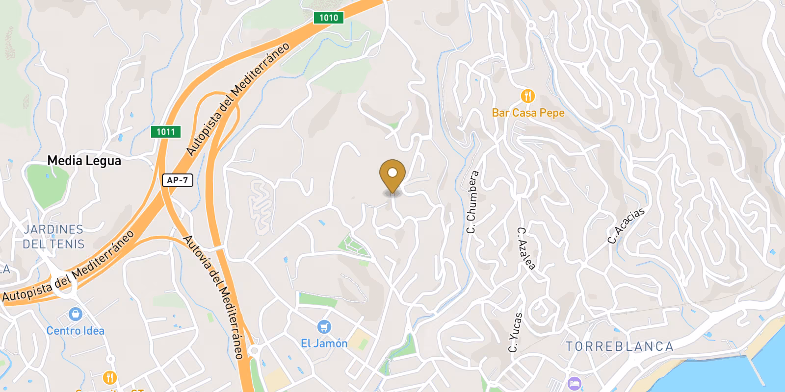 Mapa — Apartamentos de nueva construcción en Fuengirola: vida moderna en Los Pacos, a solo 2 km de la playa