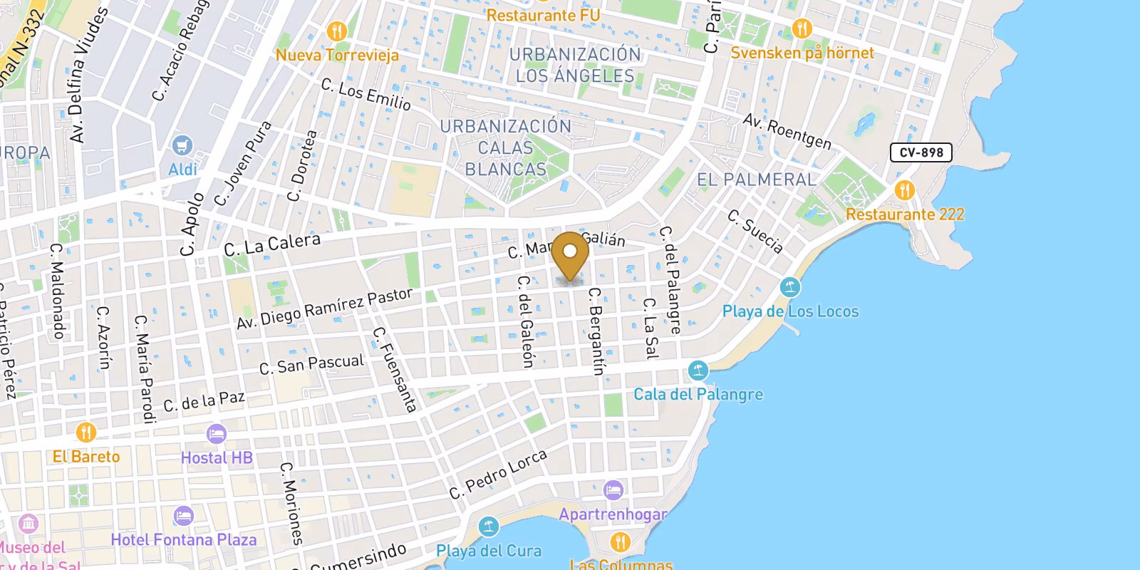 Mapa — Plantas bajas y apartamentos en Centro, Torrevieja