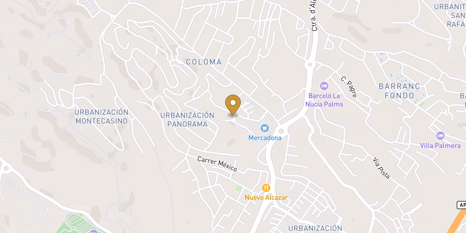 Mapa — Vivienda en Don Mar, la Nucia