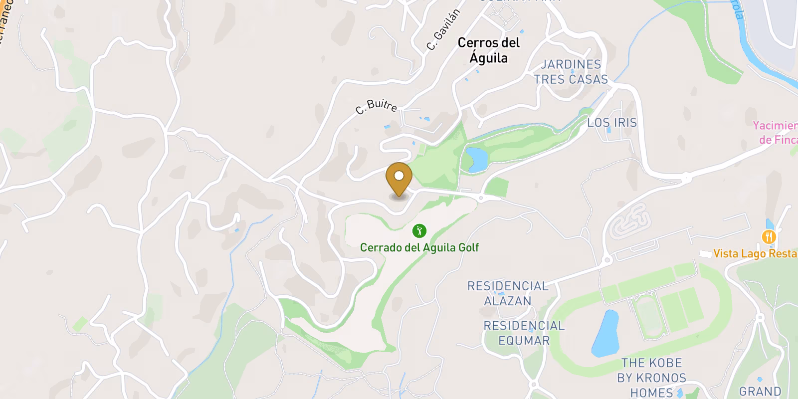Mapa — Apartamentos de lujo de nueva construcción en Cerrado del Águila Golf, Mijas, con vistas al mar y al campo de golf