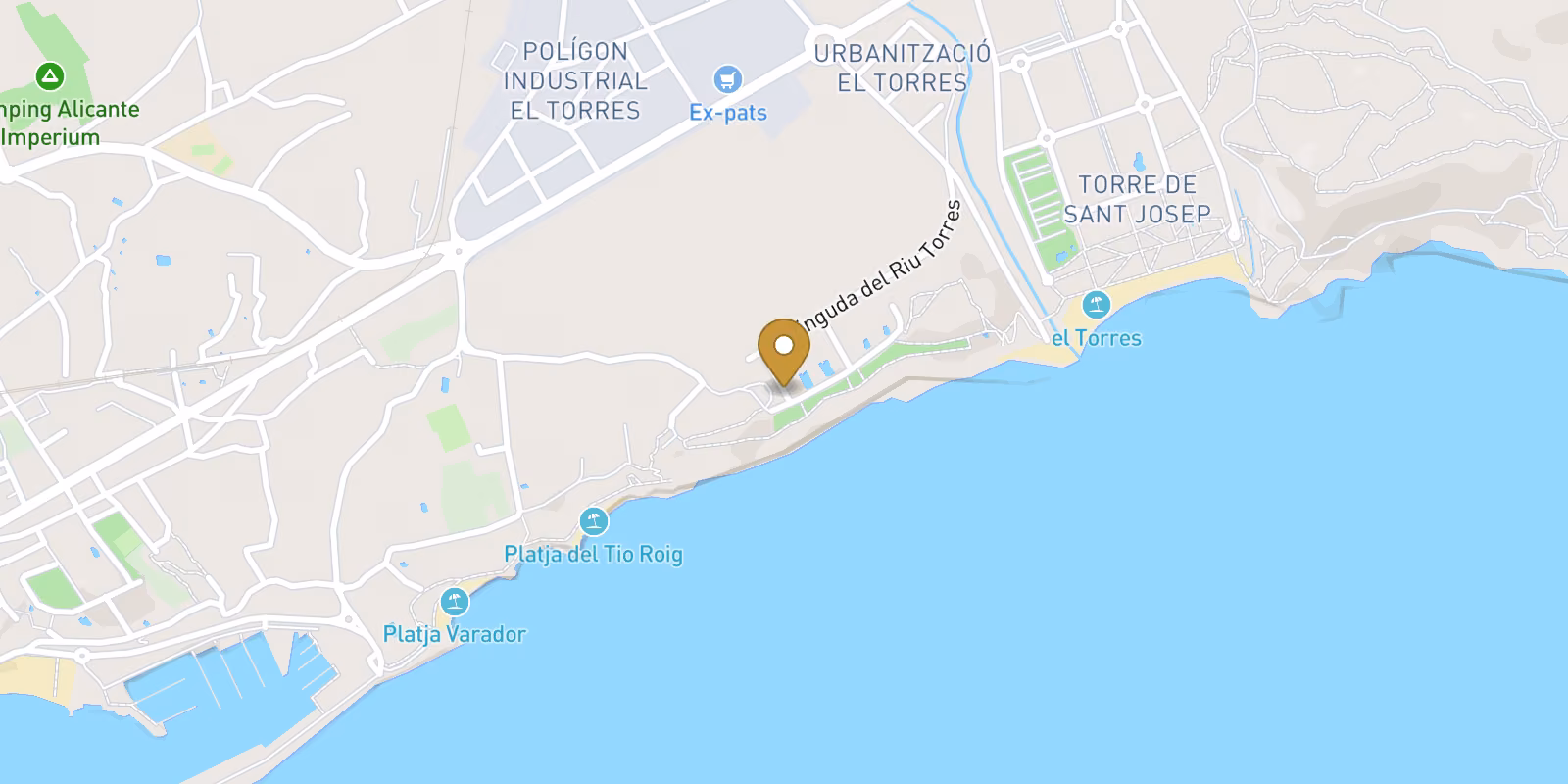 Mapa — Áticos en La Tellerola, Villajoyosa