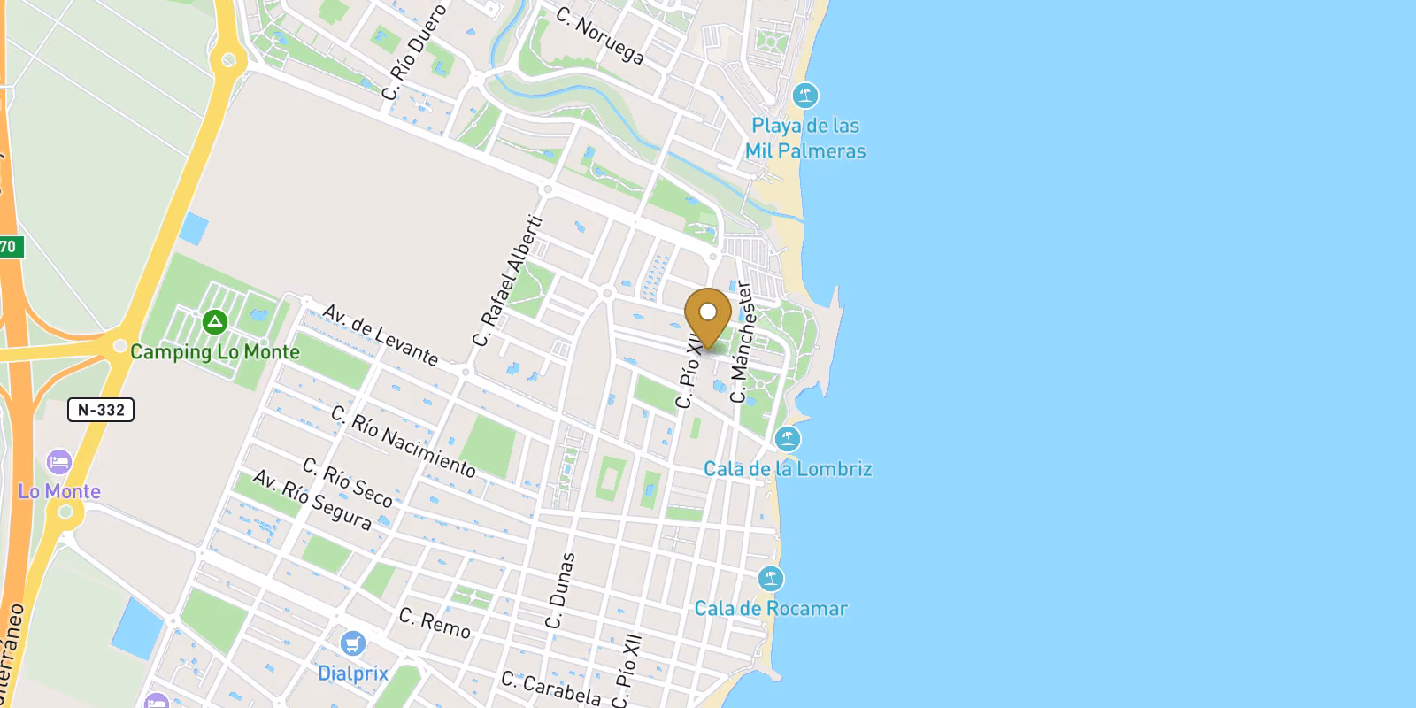 Mapa — Apartamento en Mil Palmeras, Pilar de La Horadada