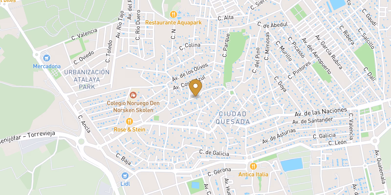 Mapa — Villa en Ciudad Quesada, Ciudad Quesada