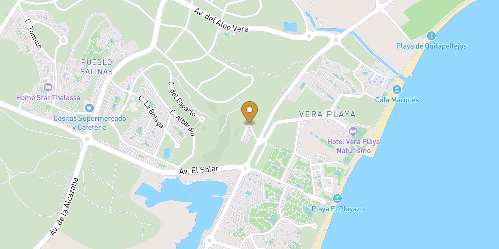 Mapa — Apartamentos de nueva construcción con vistas al mar en Vera Playa, Almería
