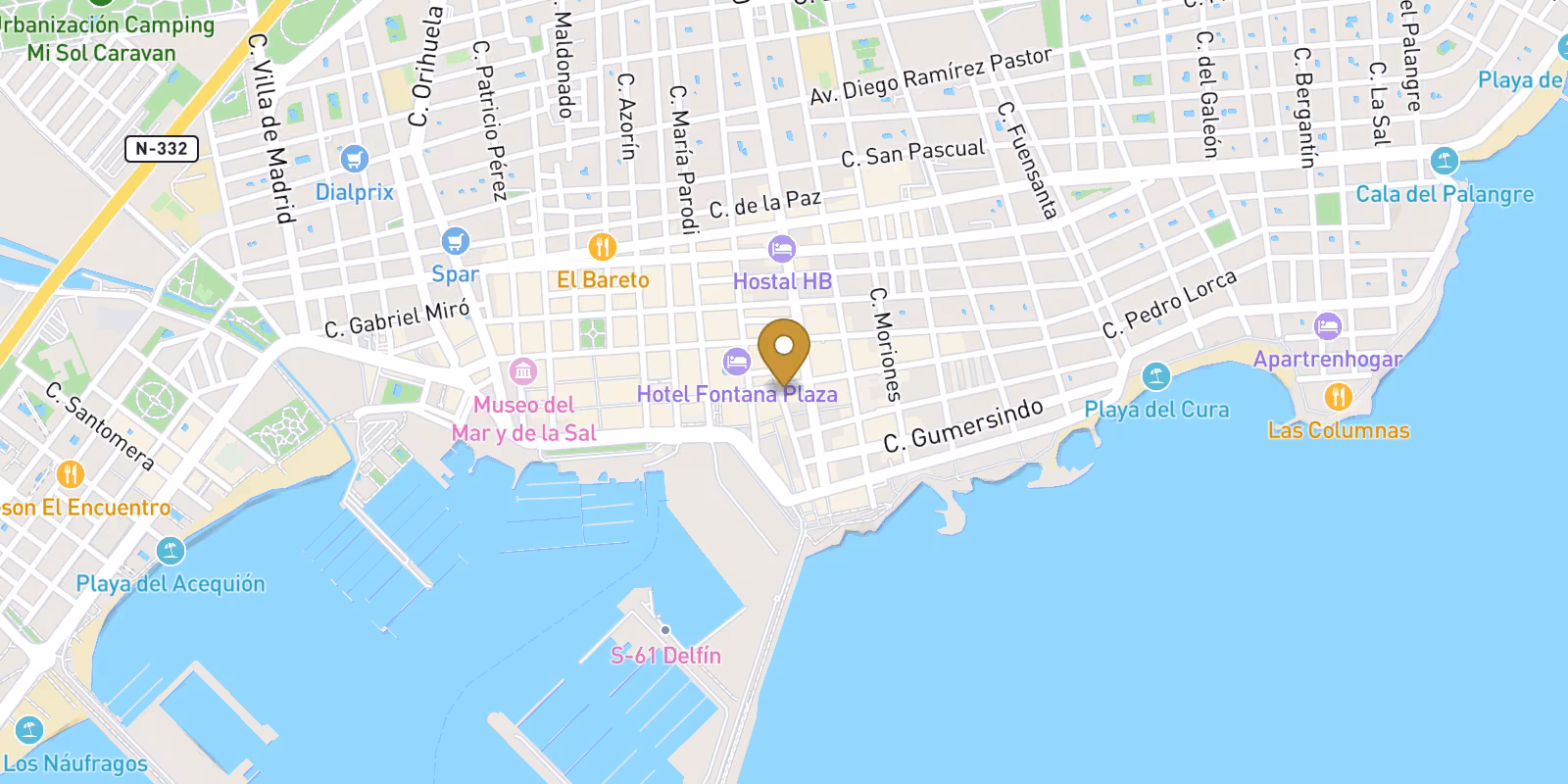 Mapa — Estudios y áticos en Centro, Torrevieja