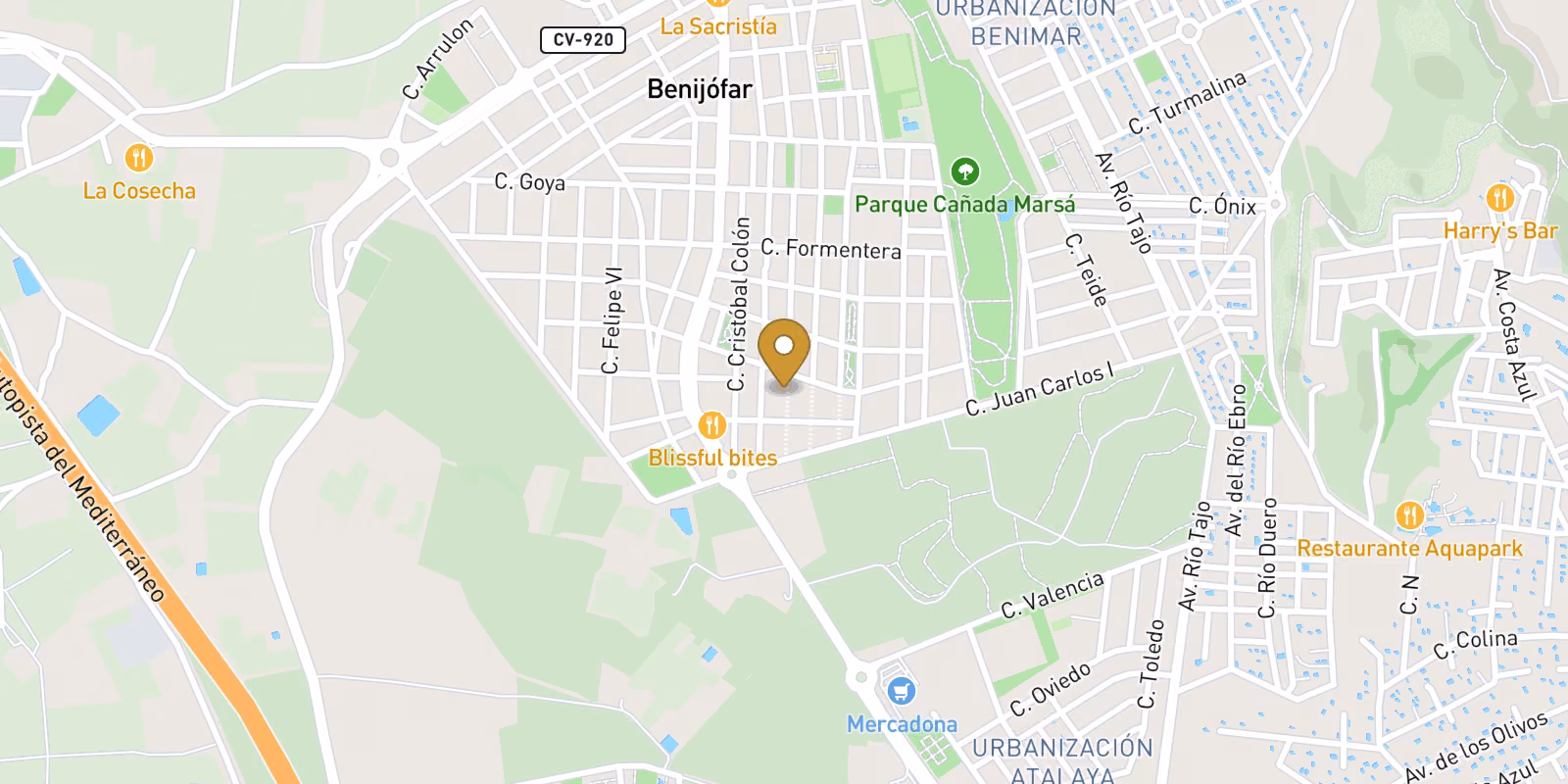 Mapa — Pareado en Pueblo, Benijófar