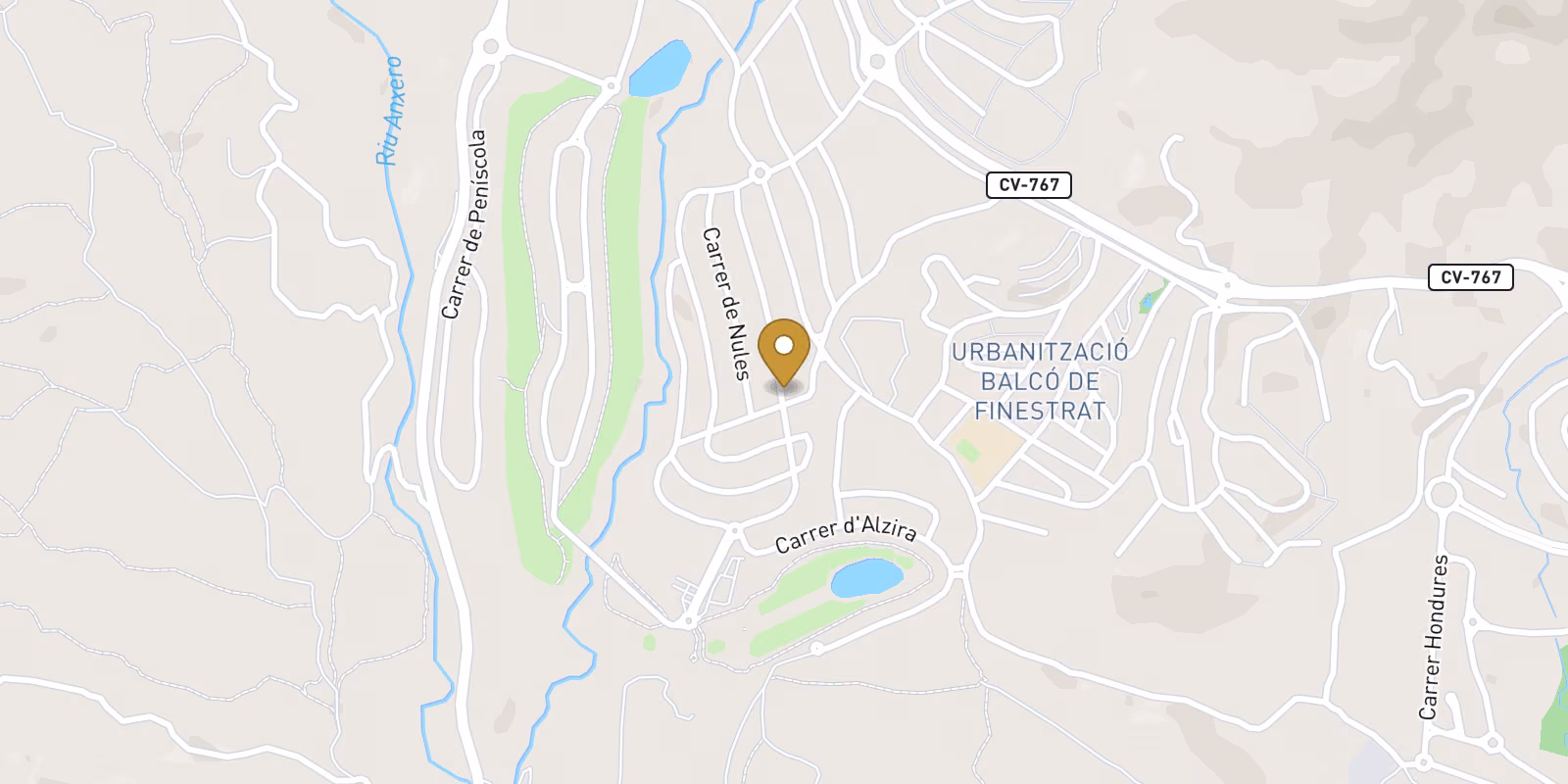 Mapa — Villas de golf en Puig Campana Golf, Finestrat