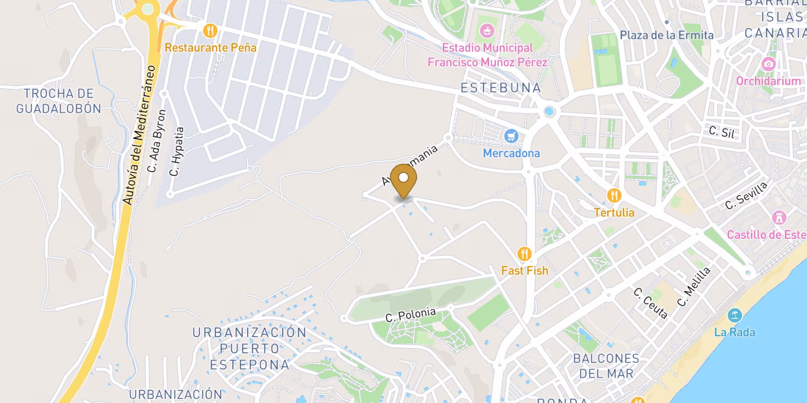 Mapa — Exclusivo complejo residencial en Estepona con vistas al mar y estilo de vida mediterráneo
