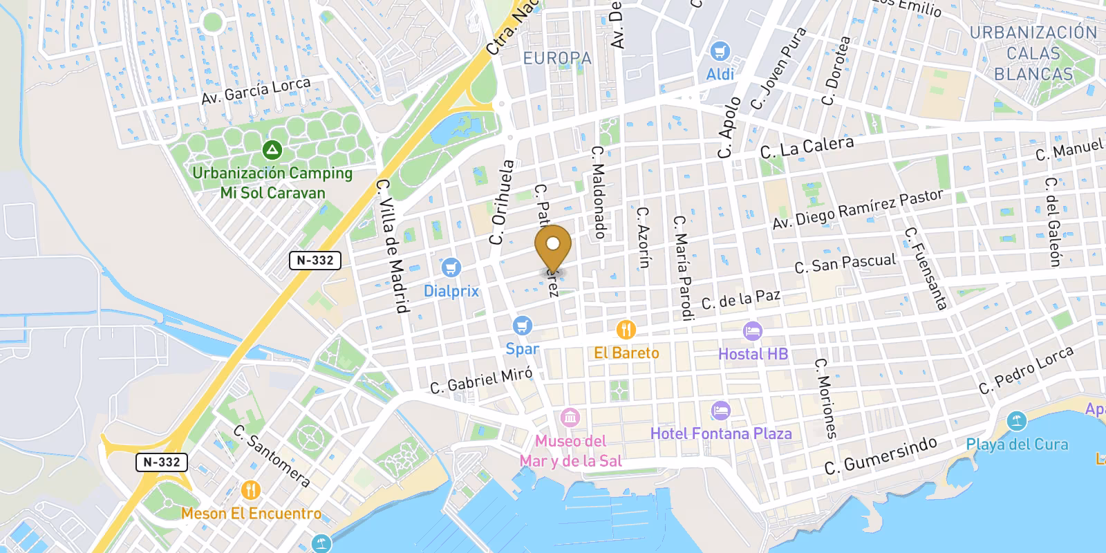 Mapa — Apartamentos y áticos en Centro, Torrevieja