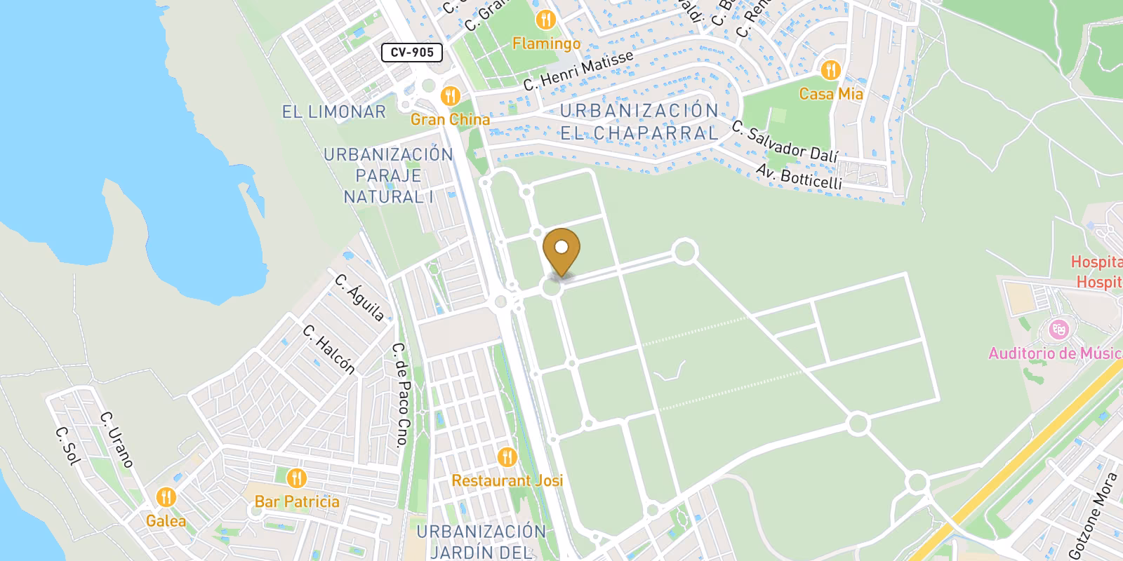 Mapa — Apartamentos, planta baja y ático en La Siesta, Torrevieja
