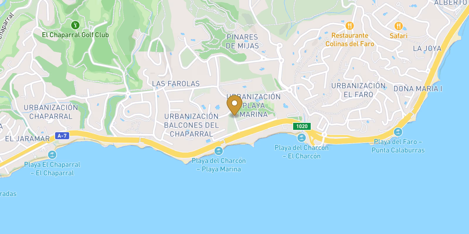 Mapa — Apartamentos de nueva construcción con vistas al mar en La Cala de Mijas