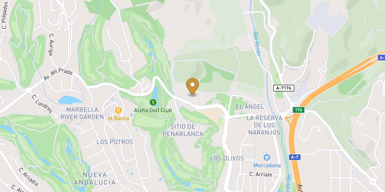 Mapa — Nueva urbanización exclusiva en Aloha Golf, Nueva Andalucía, Marbella