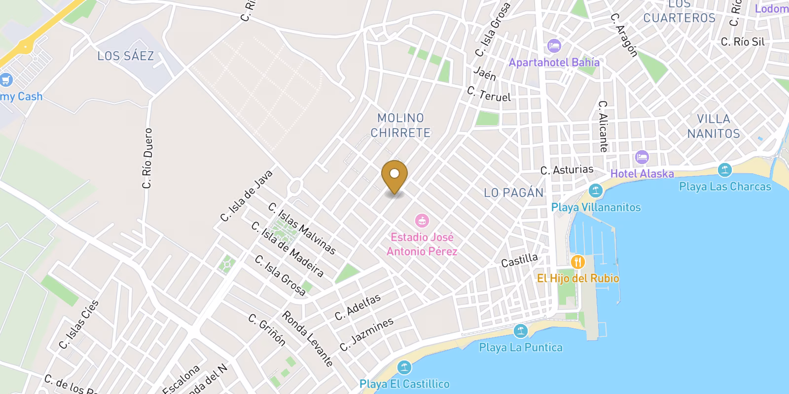 Mapa — Villas mediterráneas de nueva construcción en San Pedro del Pinatar