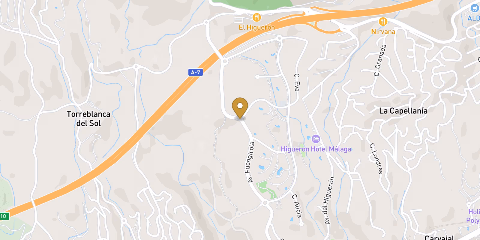 Mapa — Residencias exclusivas de nueva construcción en El Higuerón, Costa del Sol