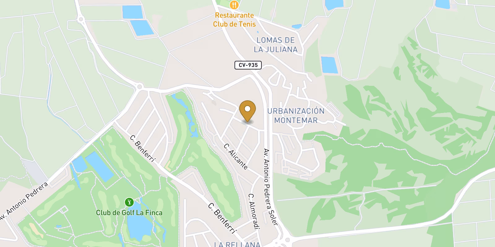 Mapa — Villa en La Finca Golf, Algorfa