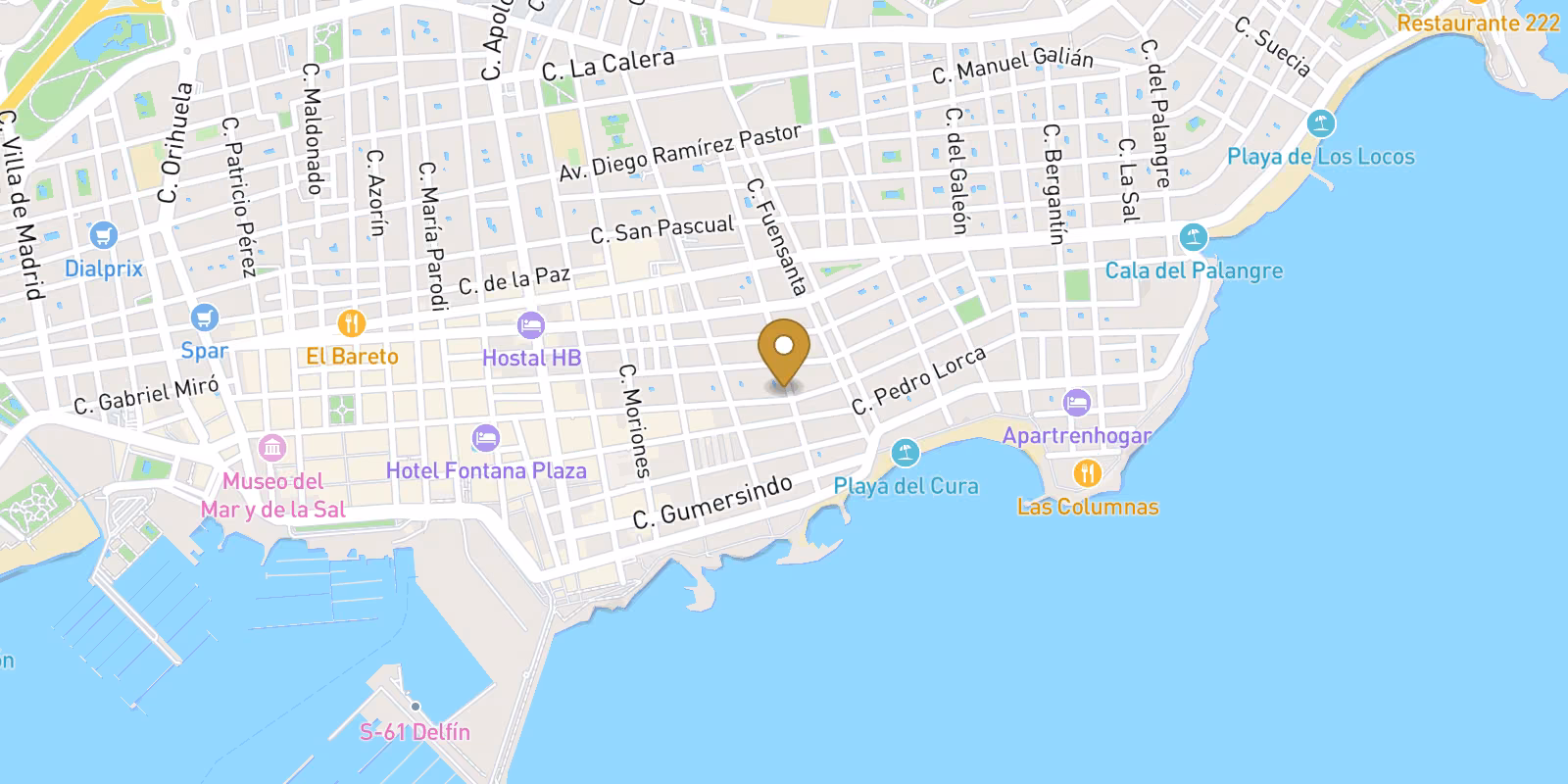 Mapa — Apartamentos cerca de Playa de El Cura, Torrevieja