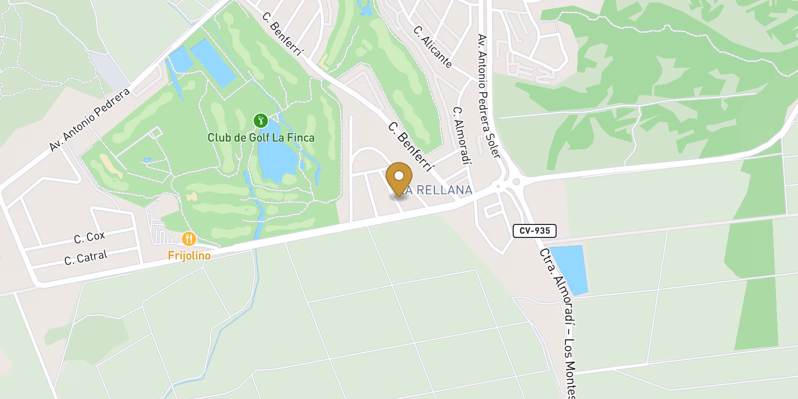 Mapa — Villa key-ready en La Finca Golf, Algorfa