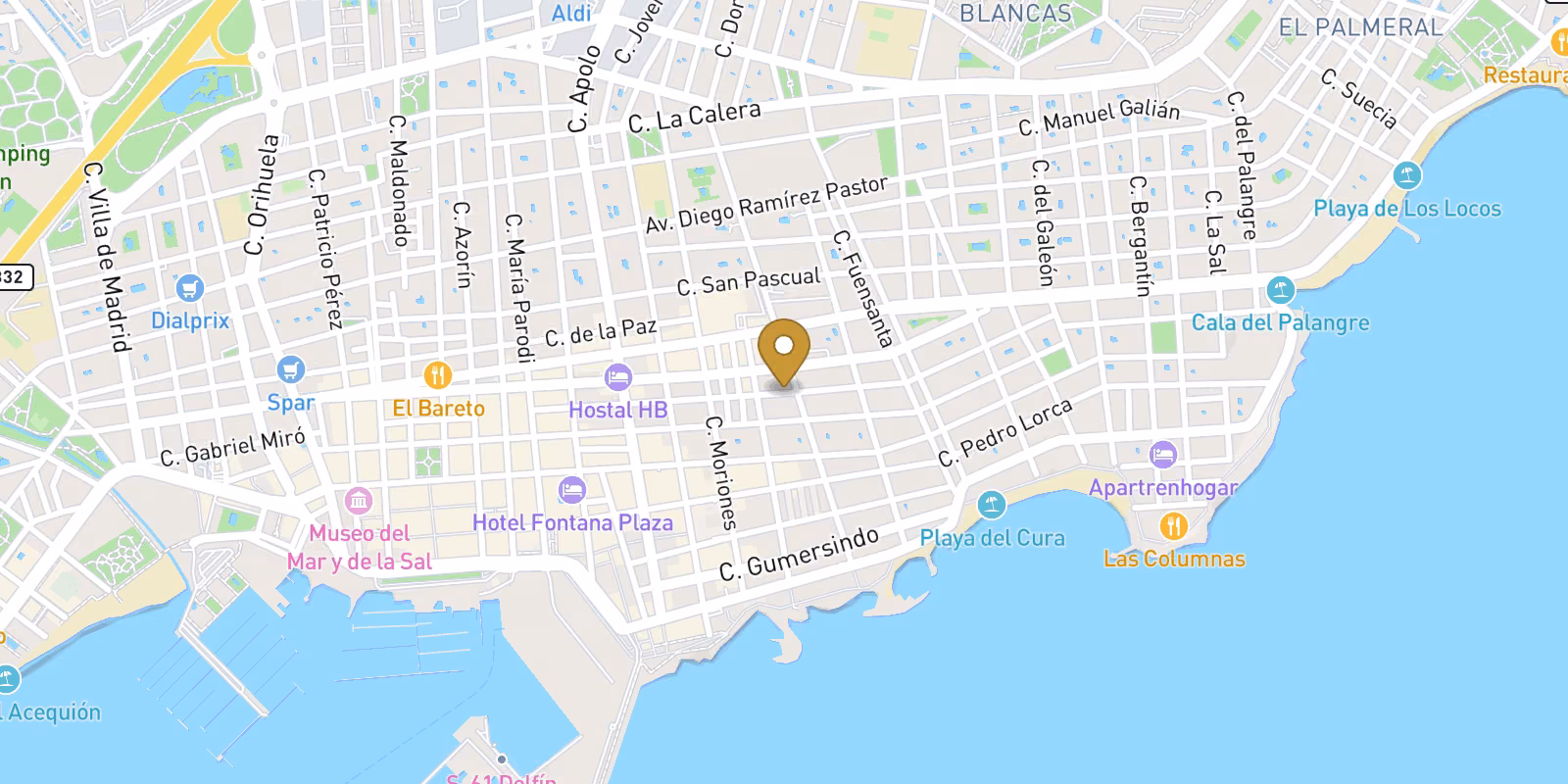 Mapa — Áticos en Centro, Torrevieja