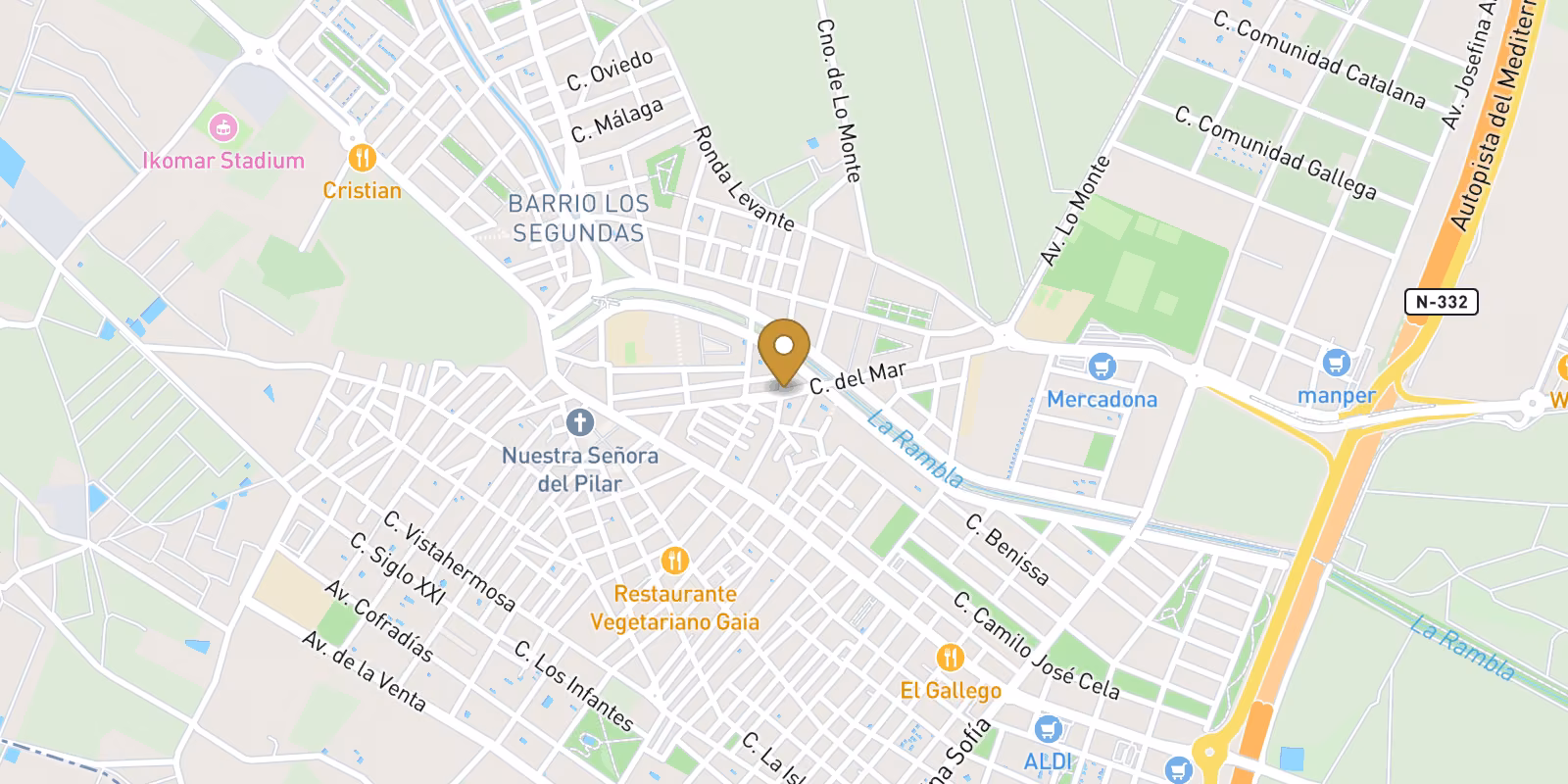 Mapa — Exclusivos bungalows de nueva construcción con piscina privada en Pilar de la Horadada