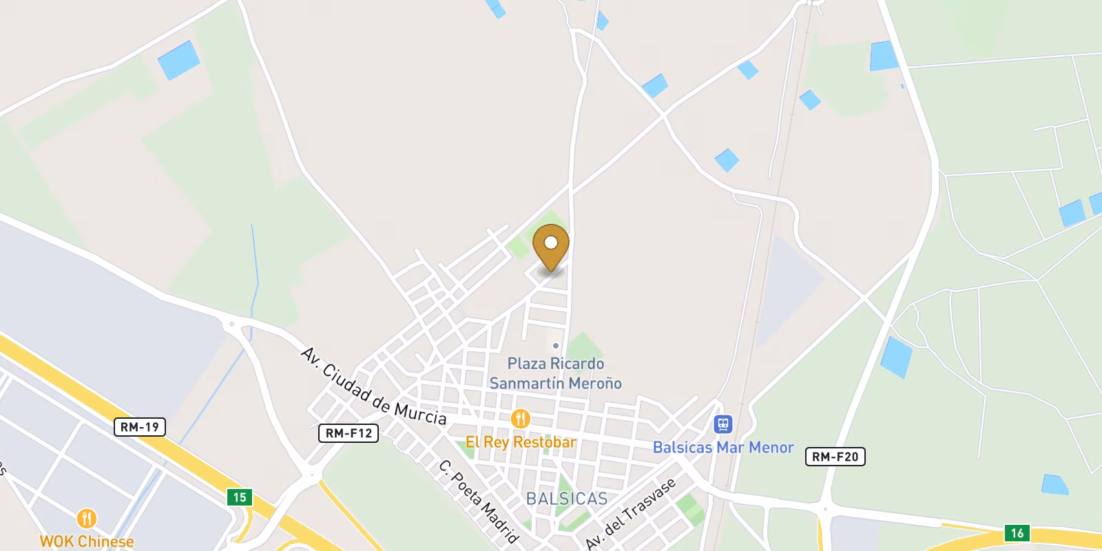Mapa — Villas de lujo de una sola planta con piscina privada en Balsicas, Murcia
