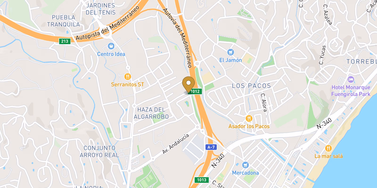 Mapa — Apartamentos de lujo de nueva construcción en Fuengirola, Costa del Sol