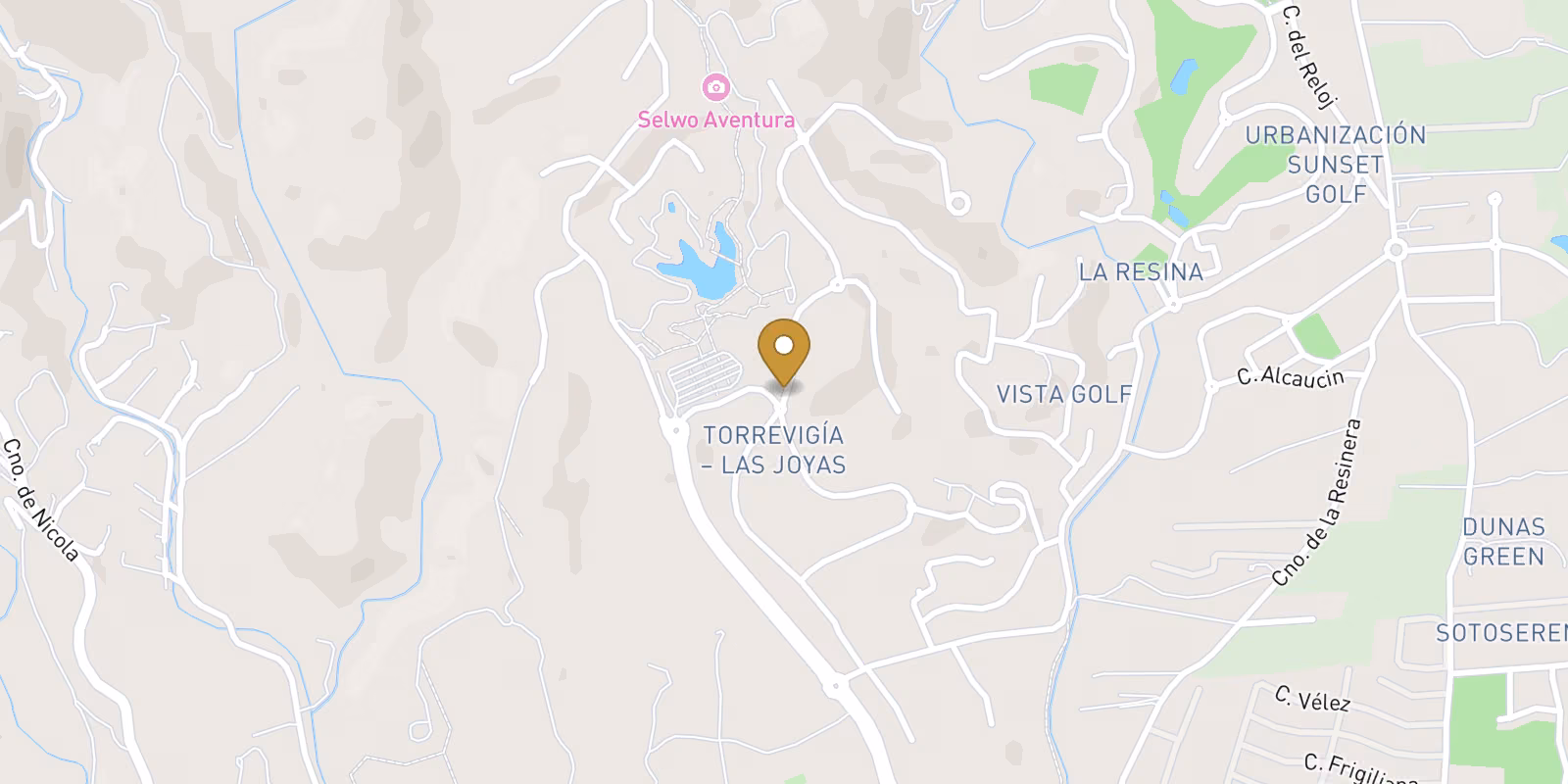 Mapa — Apartamentos de Obra Nueva con Vistas al Mar junto al parque Selwo, Estepona