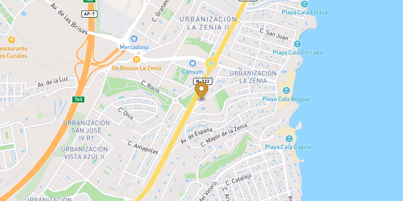 Mapa — Villa de obra nueva en La Zenia, Orihuela Costa