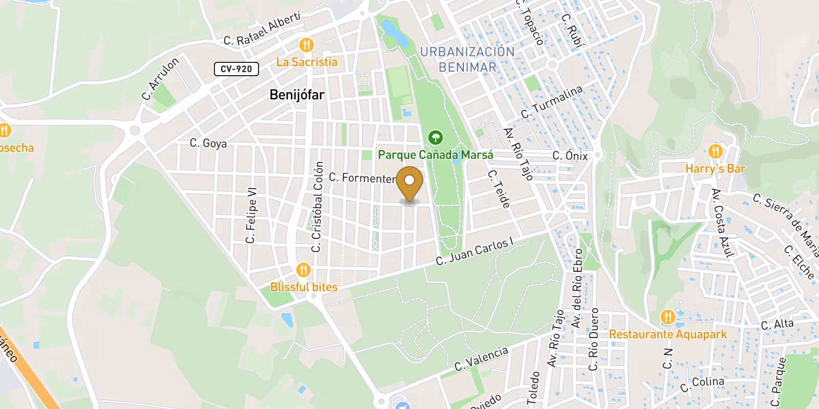 Mapa — Ático de obra nueva en Pueblo Benijófar