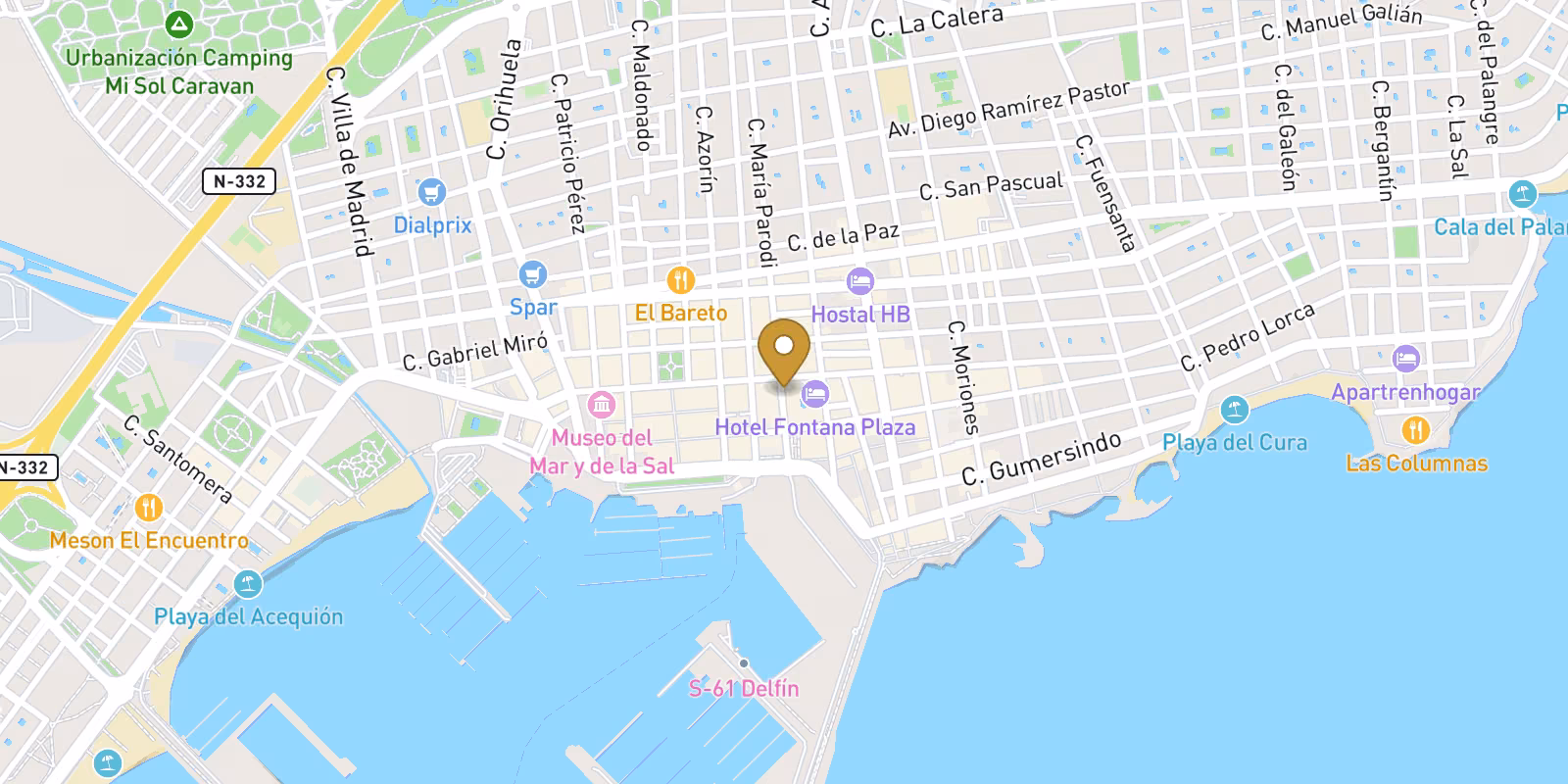 Mapa — Apartamentos y áticos en Centro, Torrevieja