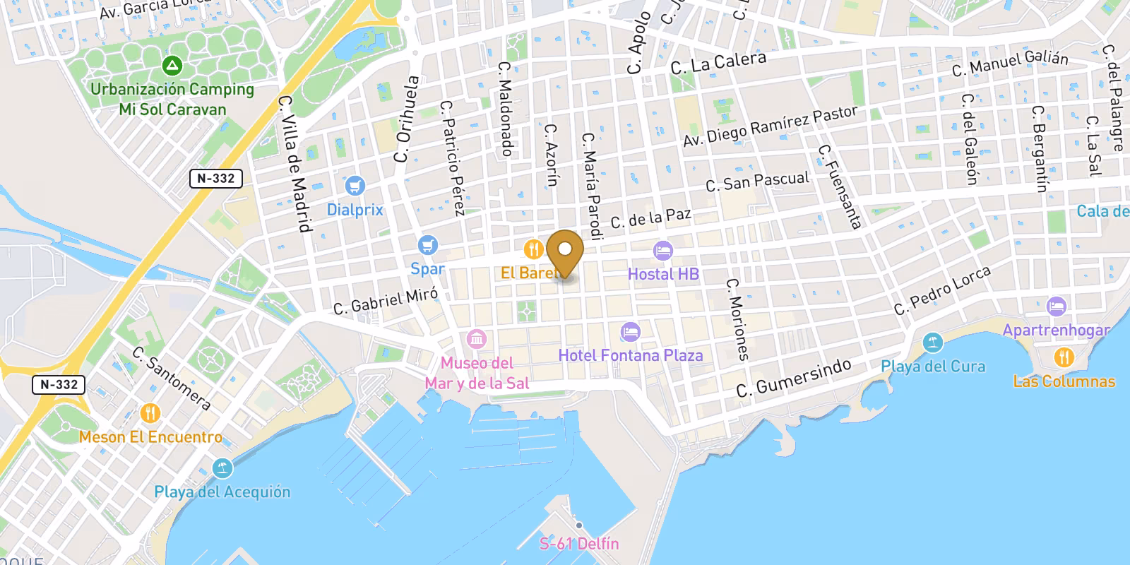 Mapa — Apartamentos y áticos en Centro, Torrevieja