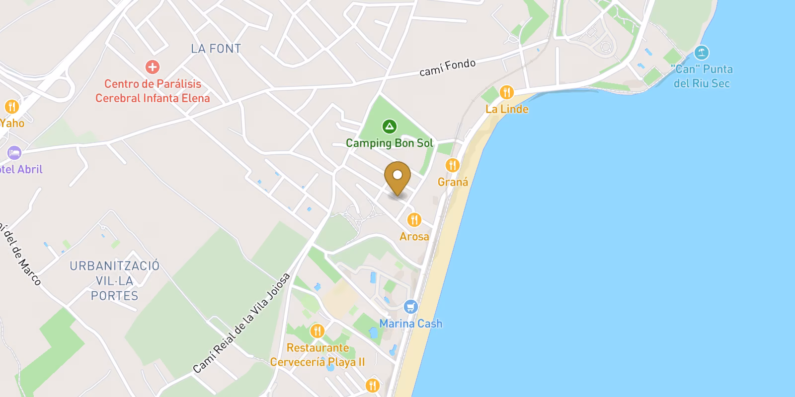 Mapa — Áticos en Muchavista, El Campello