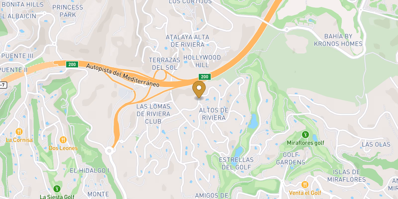 Mapa — Apartamentos de nueva construcción en Riviera del Sol, Mijas Costa