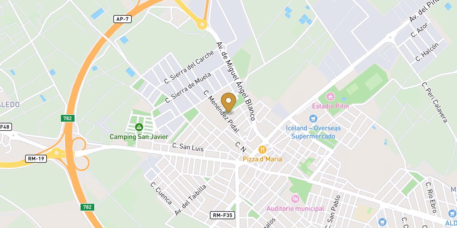 Mapa — Modernos apartamentos y áticos con solárium en San Javier, cerca del Mar Menor