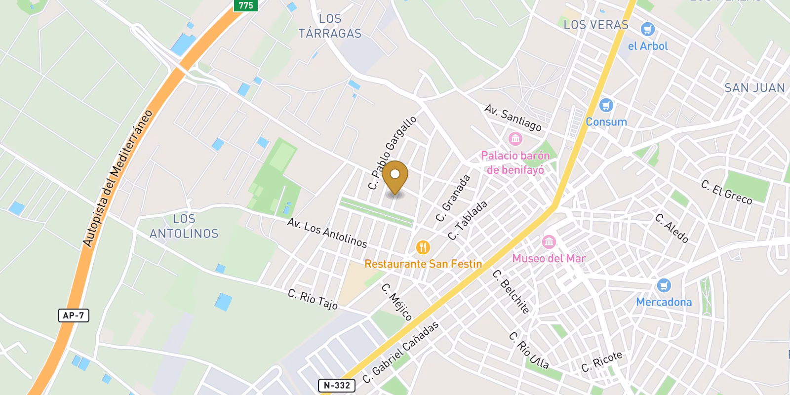Mapa — Modernas villas de nueva construcción con piscina privada en San Pedro del Pinatar