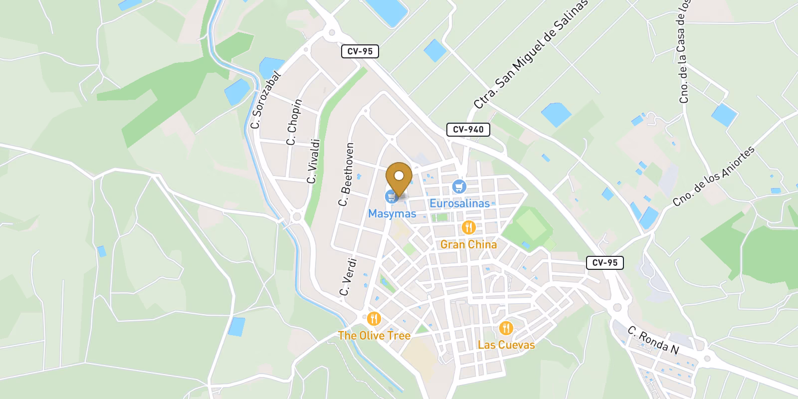 Mapa — Modernos apartamentos de nueva construcción en el centro de San Miguel de Salinas