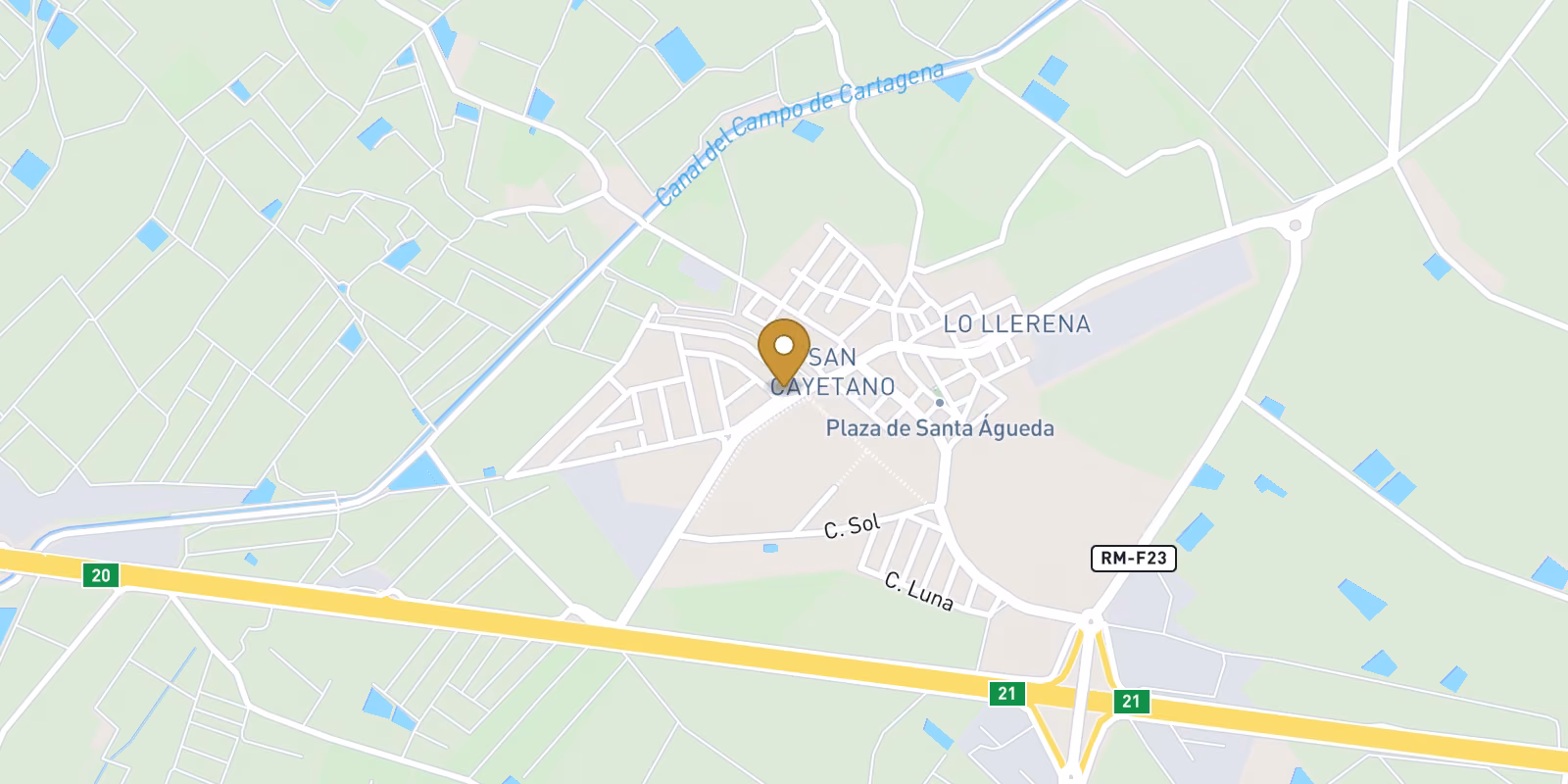 Mapa — Modernos apartamentos de nueva construcción en San Cayetano, Torrepacheco, Murcia