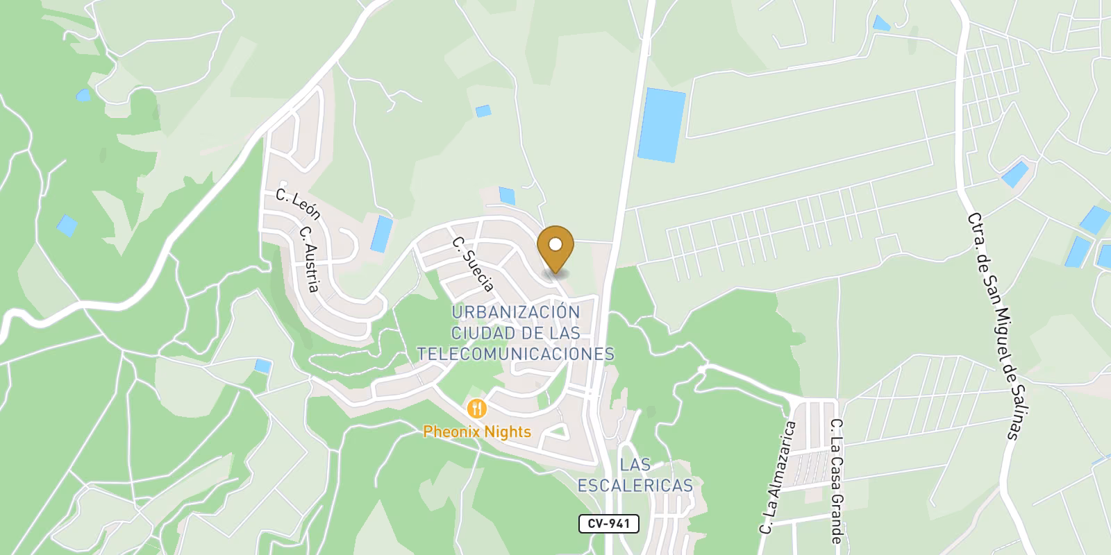 Mapa — Villa en Ciudad de las Comunicaciones, San Miguel de Salinas