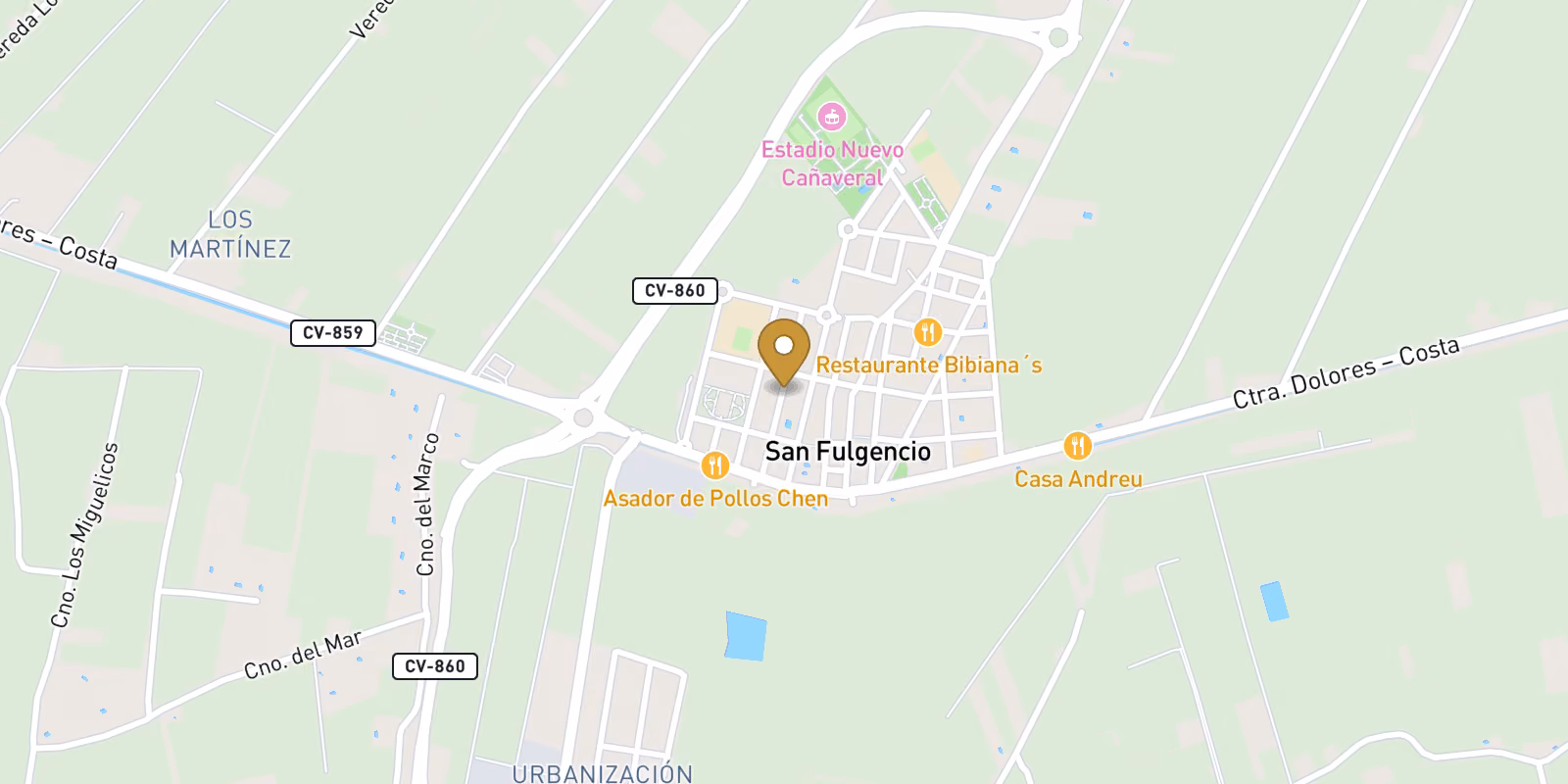 Mapa — Apartamentos renovados en el centro de San Fulgencio